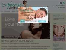 Tablet Screenshot of euphoriasalons.com